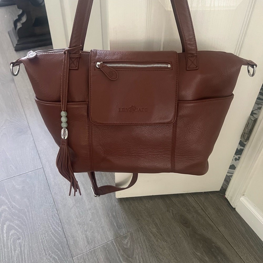 Lily Jade Madeline Leather Diaper bag